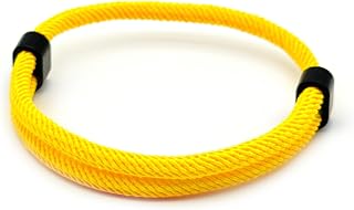 Paracord Bracelet Nautical Rope Surfer Wristband for Men & Women (Yellow) | Adjustable nylon bracelet, water-resistant sailor bracelet for outdoor and leisure wear - for Men, Women and Children