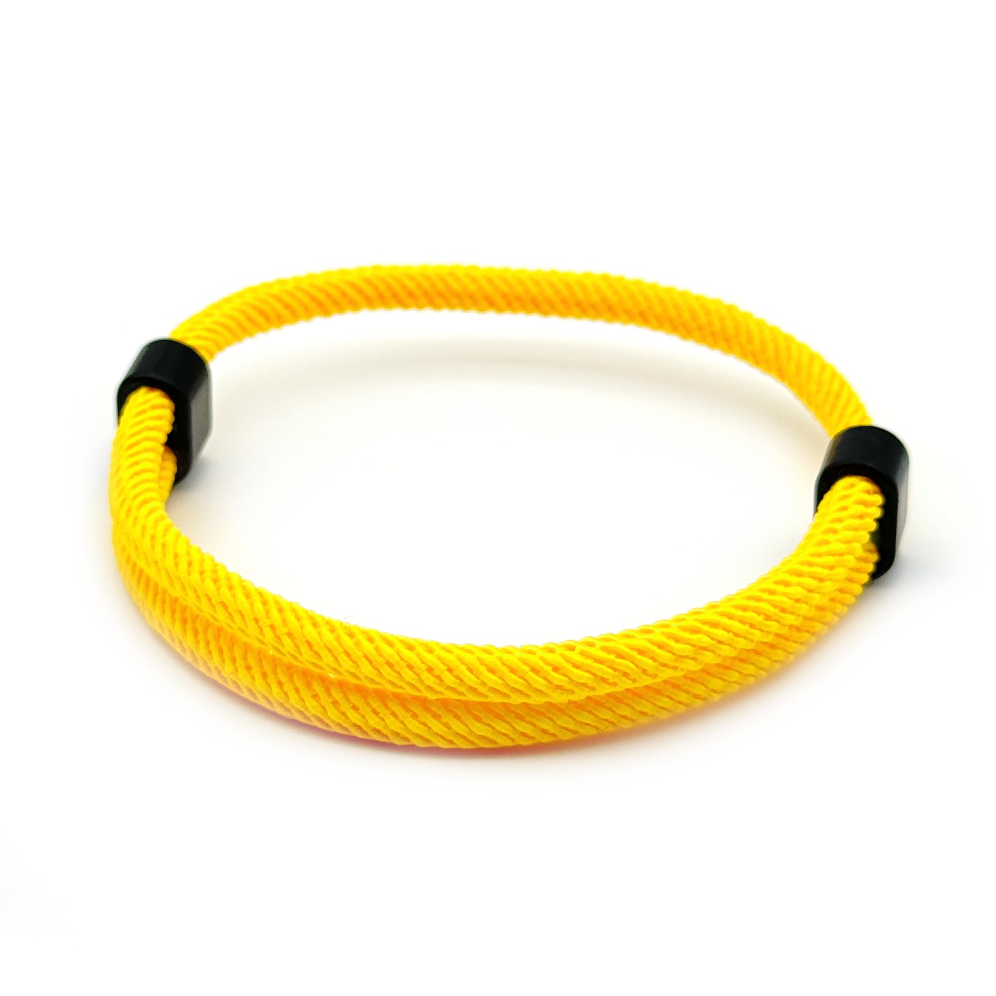 Paracord Bracelet Nautical Rope Surfer Wristband for Men & Women (Yellow) | Adju