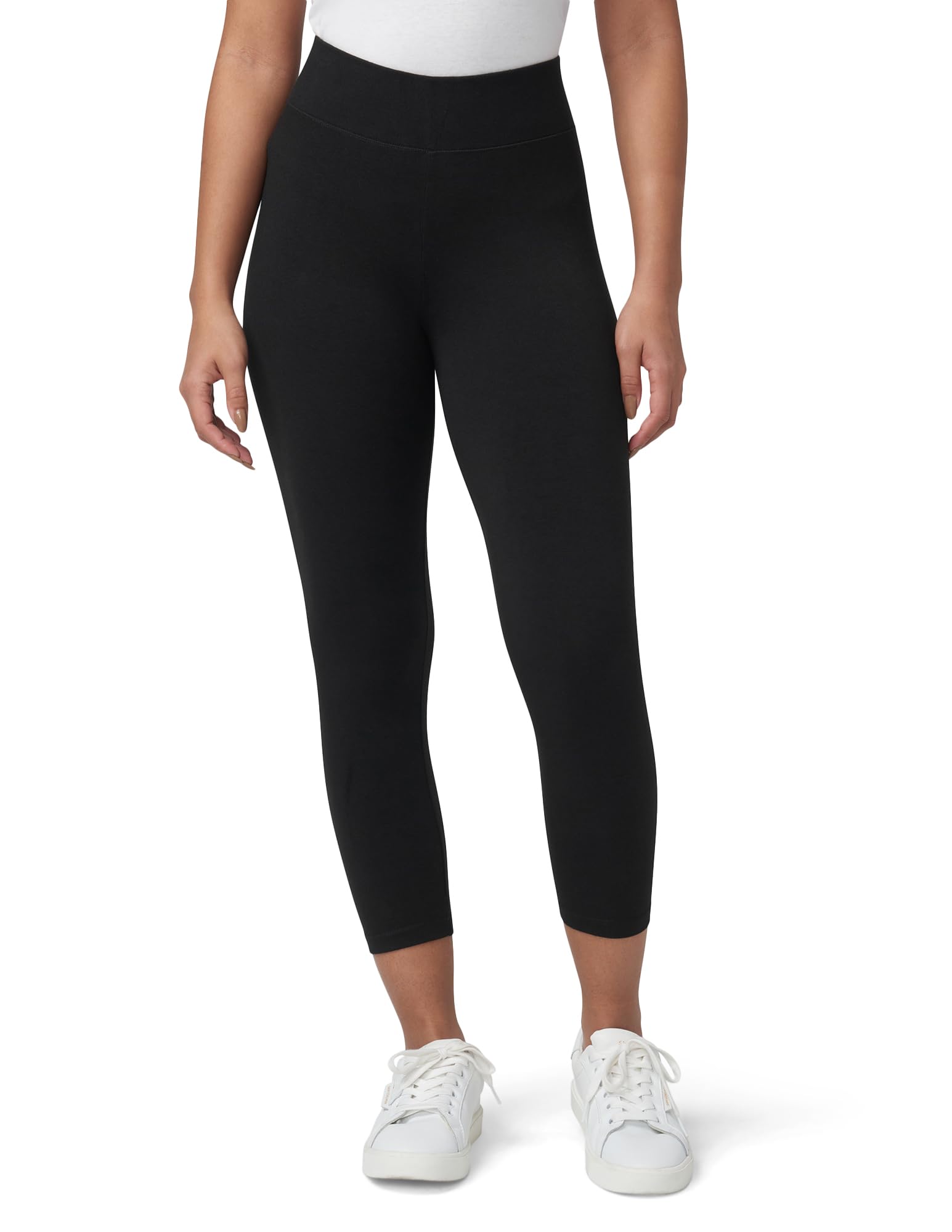 HUE Womens Ultra Capri with Wide WaistbandLeggings