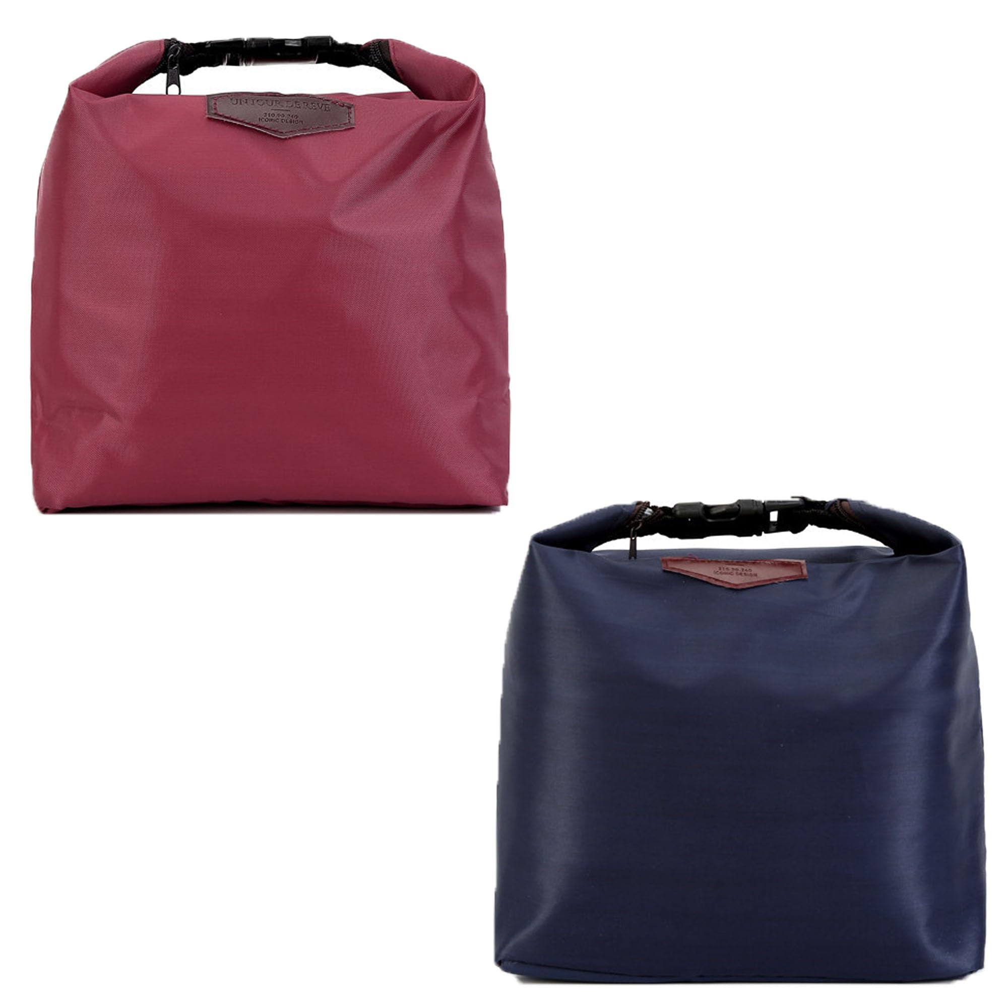 ZAHD 2 PCS Mini Insulated Lunch Bag with Zipper - Waterproof Lunch Bag for Work,