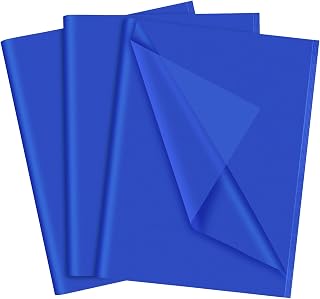 NEBURORA 60 Sheets Blue Tissue Paper Set Gift Wrap Paper(Blue)