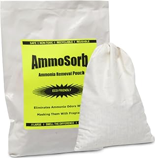 AMMOSORB Reusable Ammonia Odor Eliminator Deodorizer Pouch: Treats 150 Sq. Ft.