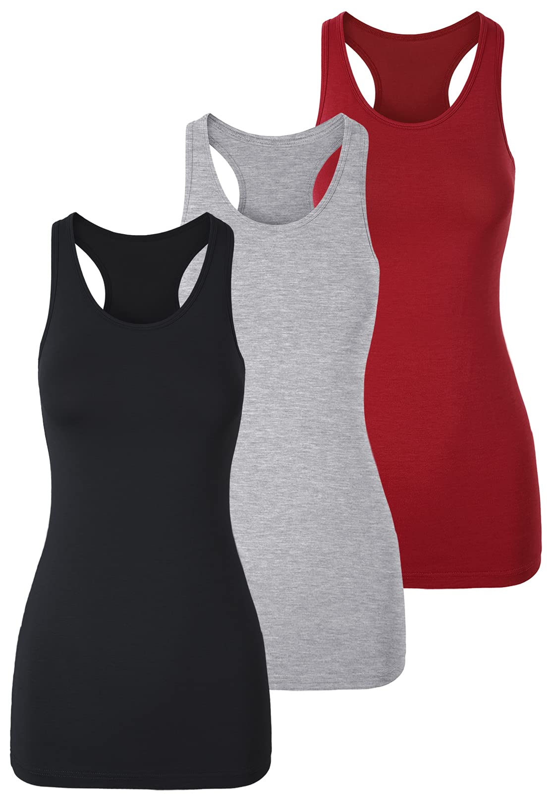 TAIPOVE Women's Racerback Tank Top Long Camisole Sleeveless Yoga Shirts Workout 