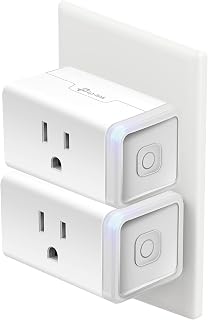 Kasa Smart Plug HS103P2, Wi-Fi Outlet Works with Alexa, 2-Pack | Works with Echo, Google Home, No Hub Required, 15 Amp, UL Certified, Remote Control
