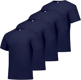 Hanes Men's T-Shirt Pack - 4 or 6 Pack - Essential-T Crewneck Cotton T-Shirts - Everyday Men's Clothing - Big & Tall