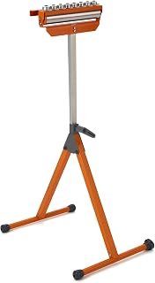 BORA PM-5093 Roller Stand for Table Saw - Adjustable Ball Bearing Support | Stable A-frame support - adjustable height roller stand for woodworking - table saw outfeed extension