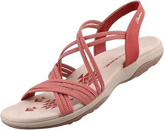 Skechers Reggae Slim Takes Two Comfort Sandals, antique pink