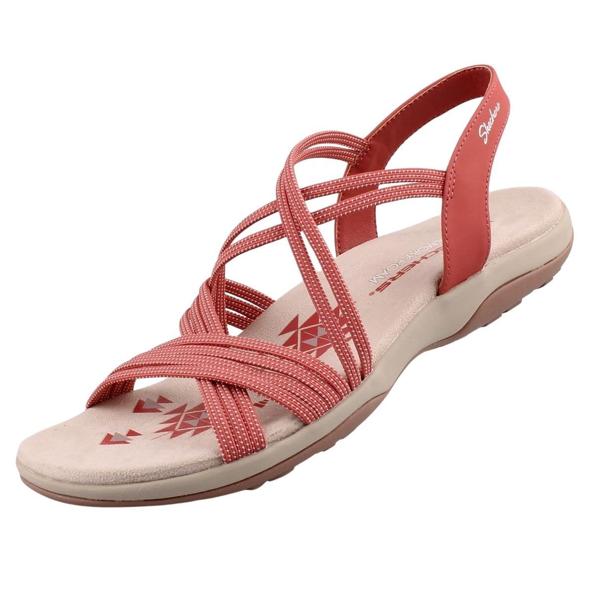 Skechers Reggae Slim Takes Two Comfort Sandals, antique pink
