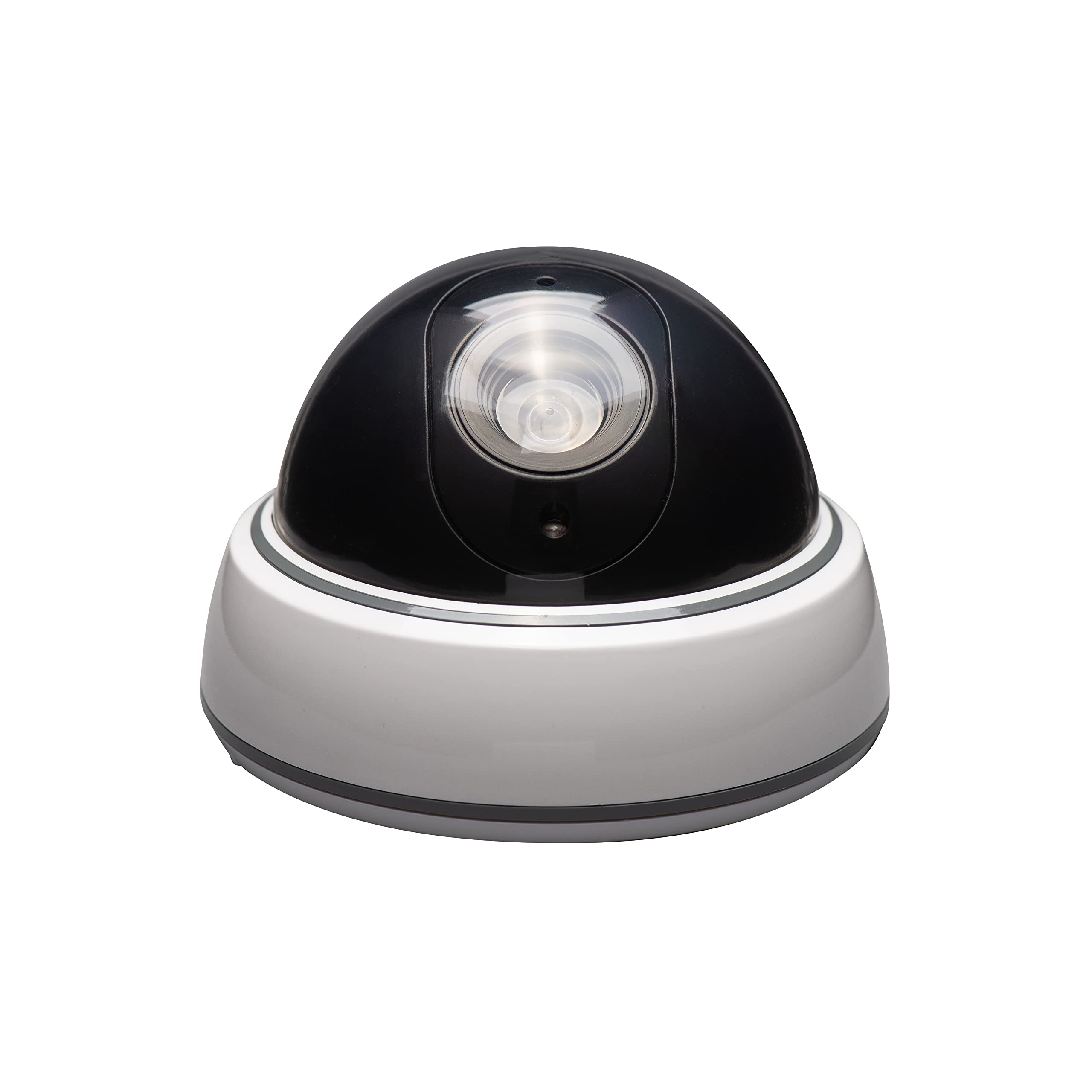 SABRE Fake Dome Security Camera, Flashing Red Light For Nighttime Visibility, Re