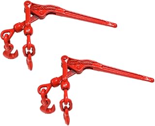 DC Cargo Heavy-Duty Chain Binder 5/16" - 3/8" (Pack of 2), Load Binders with 5,400 lbs Working Load Limit - Chain Binders for Secure and Safe Transport