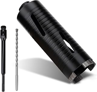MOXPIFY 65mm x 170mm Long Diamond Core Drill Bit Set SDS Plus Shank | To Be Used In Concrete Masonry Brick Block Stone Granite.