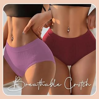 6 piece triangle underwear set for women, seamless, solid color, breathable and comfortable, stylish for daily wear