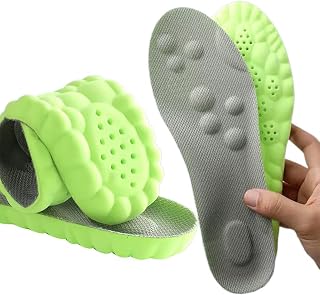 Cloud Insoles for Men and Women, Memory Foam Sole, Massage Shoe Inserts, Scientifically Arch Design, Shock Absorption, Foot Pain Relief for All Comfort