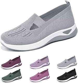 dubuto Women's Walking Shoes 2024 New Wove Breathable Soft Orthopaedic Diabetic Comfortable Sneakers for Women Indoor Outdoor Casual Athletic Work Shoes