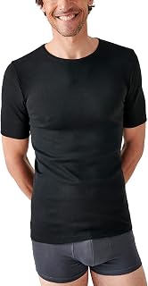 Damart - Men's T-shirt, Short Sleeve, V-Neck - Thermolactyl Thermal, Interlock Knit - Heat Level 3