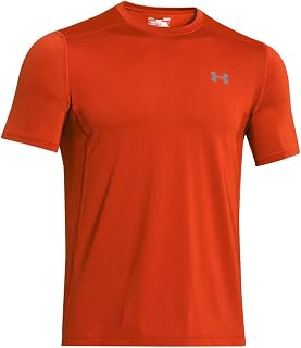 Under Armour 2016 Mens Heatgear Raid Short Sleeve Training T-Shirt Rocket Rouge/Noir Medium