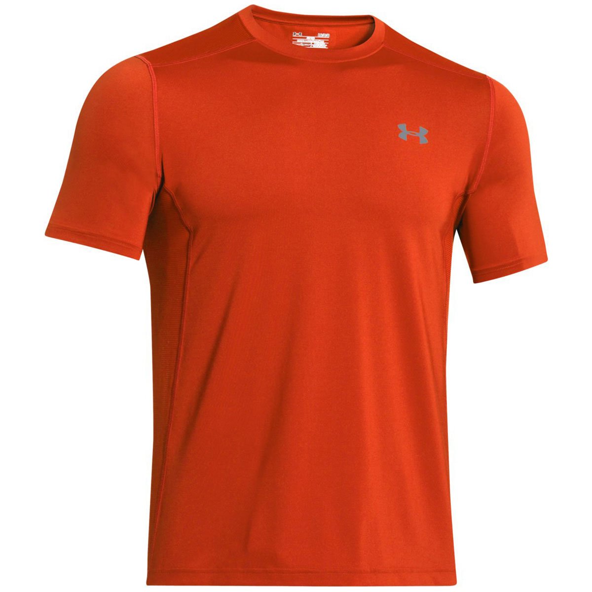 Under Armour 2016 Mens Heatgear Raid Short Sleeve Training T-Shirt Rocket Rouge/