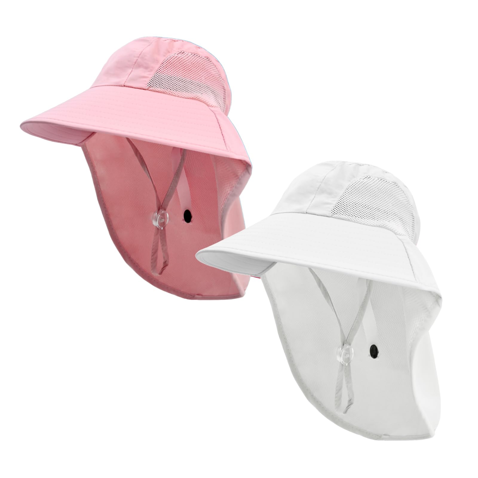 Rosoz Kids Sun Hat with Neck Flap UV Protection Summer Toddler Beach Hat Unisex 