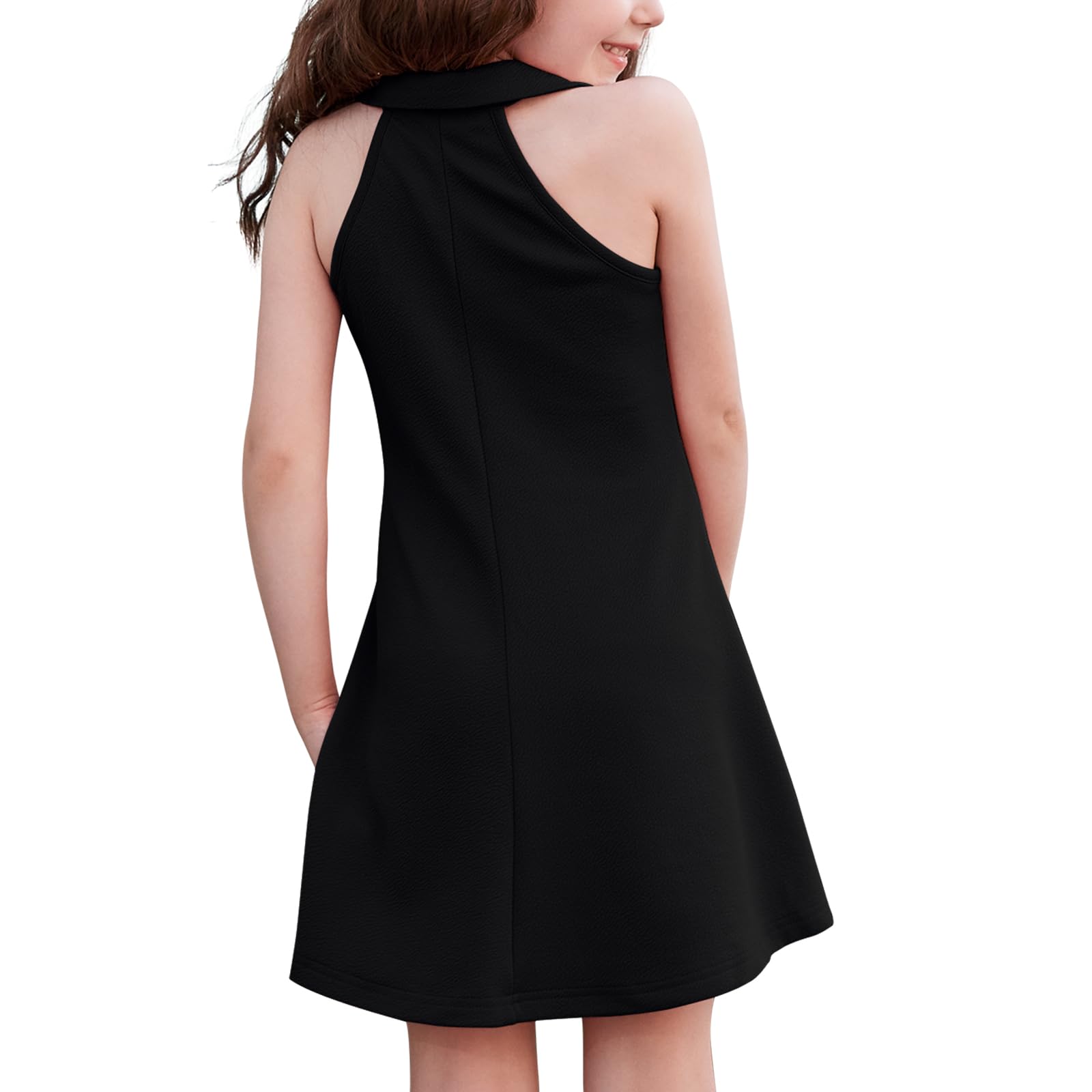 DREAM BUS Robe d'été sans manches pour bébé fille - Robe d'été trapèze - Robe d'