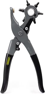 General Tools Leather Hole Punch for Belts, Fabric & Crafts Model 72 | Belt hole puncher for leather working. Small hole punch tool for leather tools, rubber, fabric & belt punching projects.