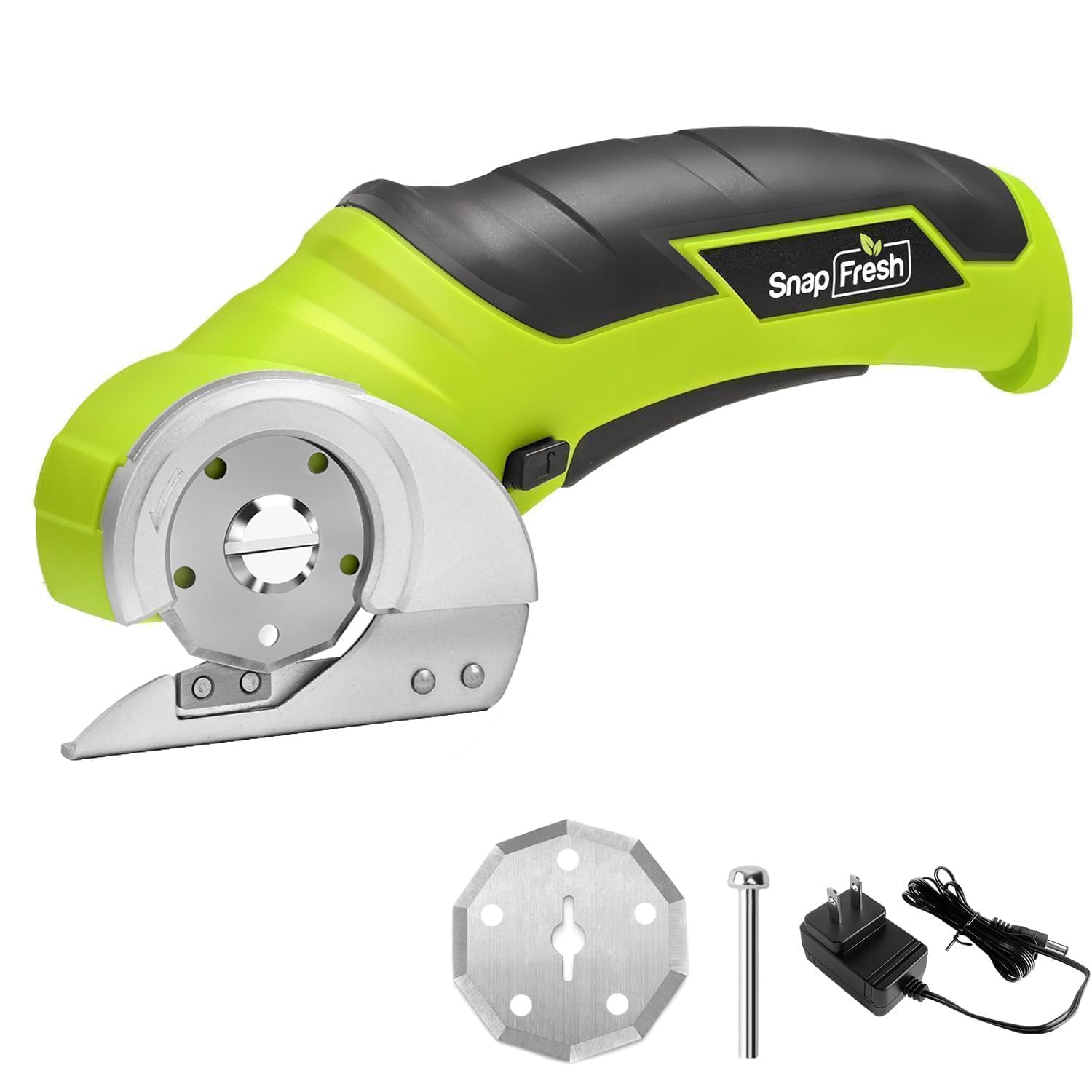 SnapFresh Cordless Electric Scissors, 4V Electric Mini Box Cutter, Carpet & Card