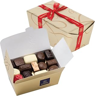 Leonidas Belgian Chocolates | NO Alcohol Assortment of Milk Chocolates, Dark Chocolates and White Chocolates in a Beautiful Gift Ballotin Box (1 x 32pc 500g)
