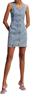 Karl Lagerfeld Jeans Donne V-Neck Denim Dress