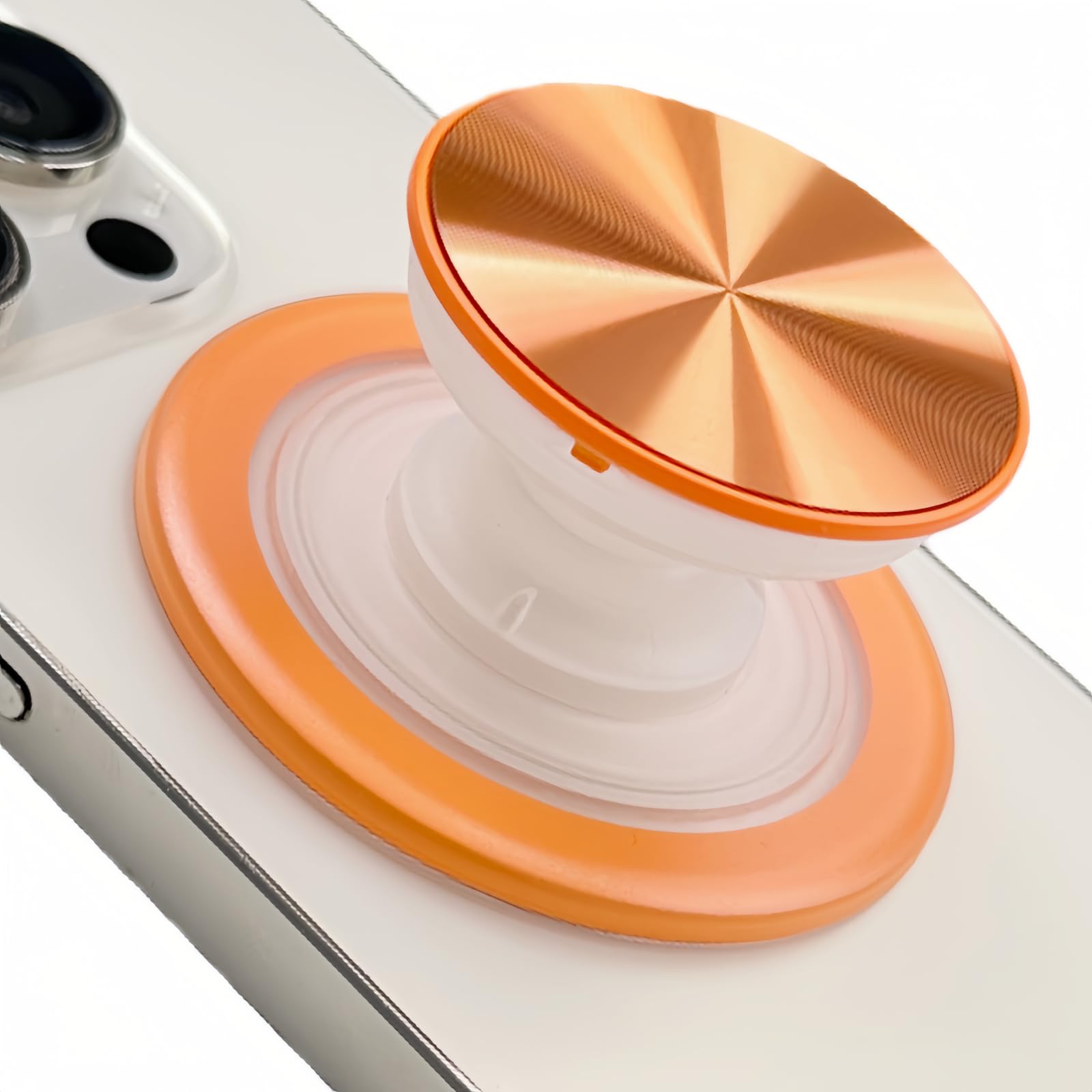 Grippopso for Magsafe Phone Grip, Magnetic Phone Grip Holder Stand,T-Orange | Ma