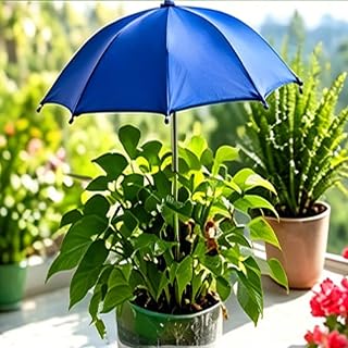 Plant Umbrellas for Outdoor Plants 11.6x16 Inch Sun Protection for Potted Plants Heat Shield and Flower UV Protector