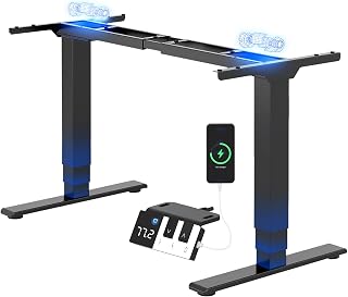 FLEXISPOT Höhenverstellbarer Schreibtisch Tischgestell,Doppelmotor&3-stufig