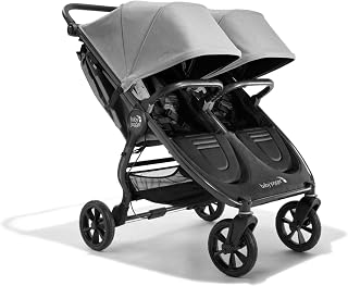 Baby Jogger City Mini GT2 Double Stroller, Pike | Includes Belly Bar, All-Terrain, All-Wheel Suspension, Leatherette Handlebar, Premium Fabric, Amazon Exclusive Fashion