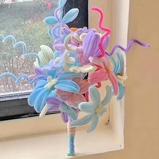 100 Pcs Easy to Shape Spiral Sticks DIY Accessories for Bright Crafts Macaroon Color