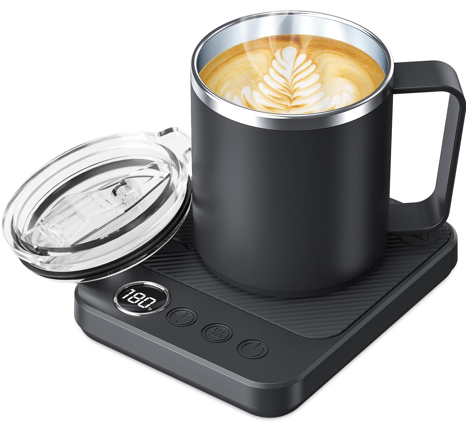 Felibeaco Coffee Mug Warmer Set for Desk, Coffee Warmer & 16oz Heated Mug | Coff