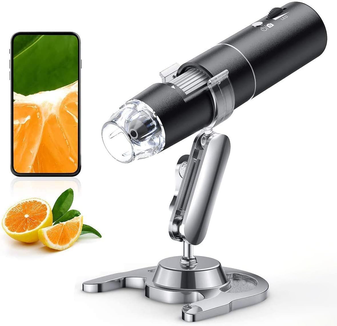Wireless Digital Microscope, Skybasic 50X-1000X Magnification WiFi Portable Hand