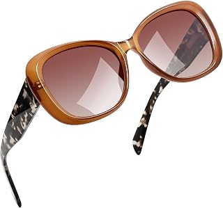 Joopin Oversized Butterfly Sunglasses for Women’s Medium to Large Faces - Polarized UV400, Acetate Arms & TR90 Frame