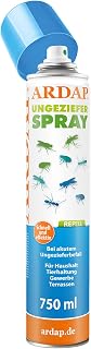 ARDAP Repell Pest Spray 750 ml - Insect Spray for Acute Vermin Infestation - Repels Insect Infestation - Insect Spray Home - Pest-Free - Works Quickly and Effectively (PT19)