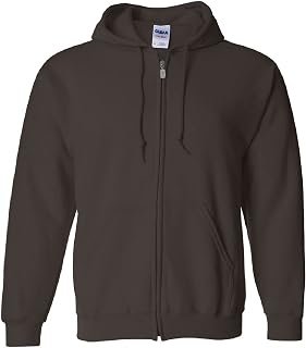 Gildan 1 x Mens G18600 Style Fleece Hoodie Zip Hoodies Multi Pack