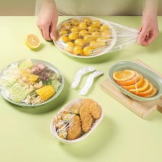 100 Pcs Disposable Plastic Elastic Bowl Lids - Ultimate Food Storage Solution for Bowls, Bags and More