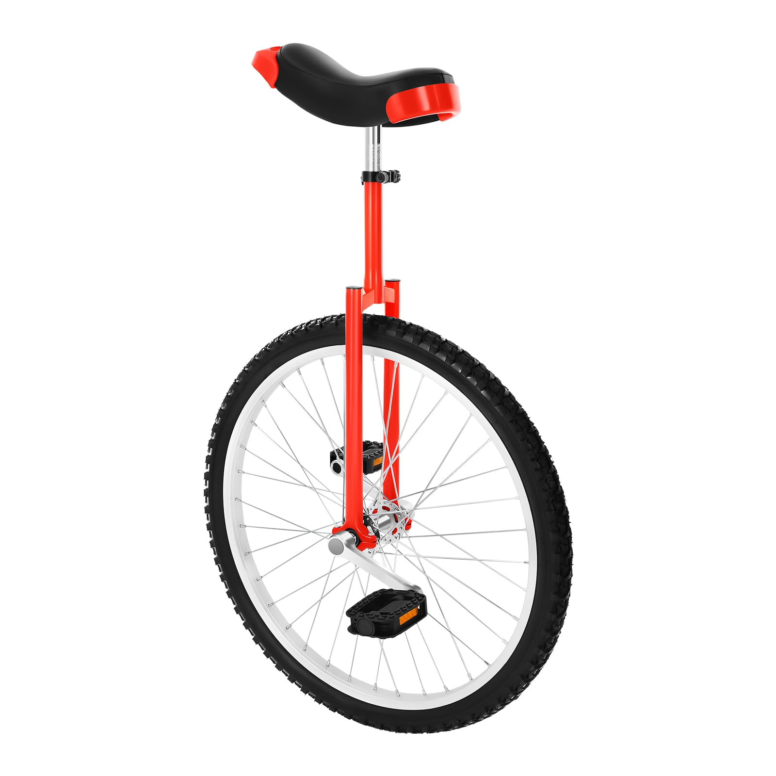 CRYBY 24inch Unicycle, Outdoor Indoor Unicycle Tire Wheel Cycling Adjustable Hei