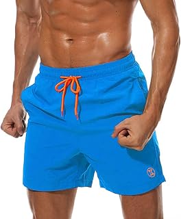 ZOXOZ Men's Swim Trunks with Pocket Surfers Waterproof Quick Dry with Mesh Lining
