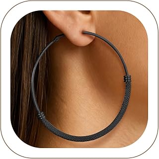 PROSTEEL 14K Gold PLated Hoop Earrings for Women Stainless Steel