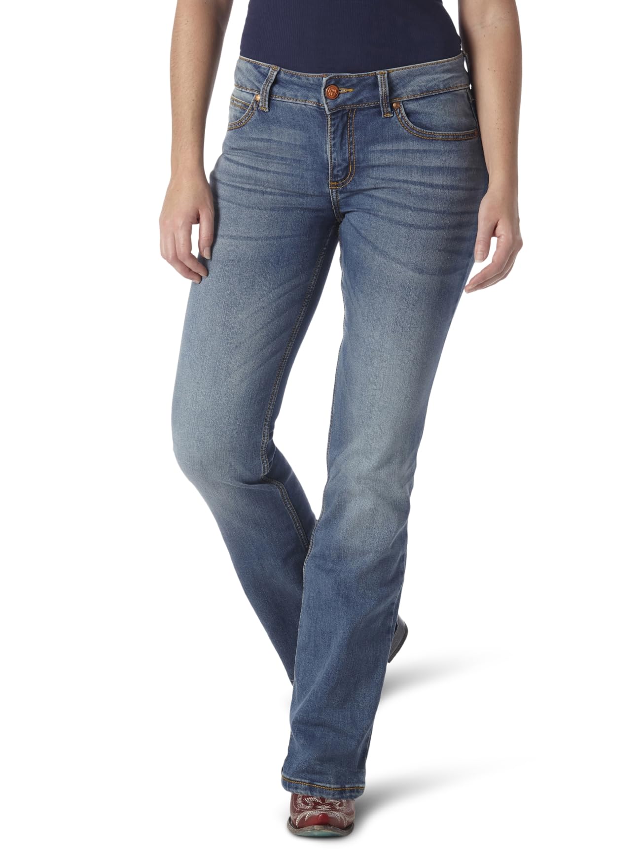 Wrangler Cash Mid Rise Boot Cut Ultimate Riding Jean