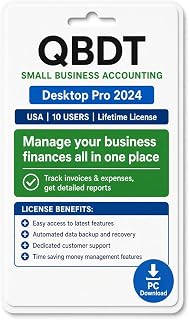 Quick-Book Desktop Pro Plus 2024 for Windows PC | 10 Users | Lifetime | NO DVD | Amazon Message Delivery (Within 1-2hrs) |100% Money Back Guarantee