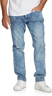 riverso RIVChris Men's Jeans Straight Fit Jeanshose Cotton Denim Stretch Black Blue Grey w29 w30 w31 w32 w33 w34 w36 w38
