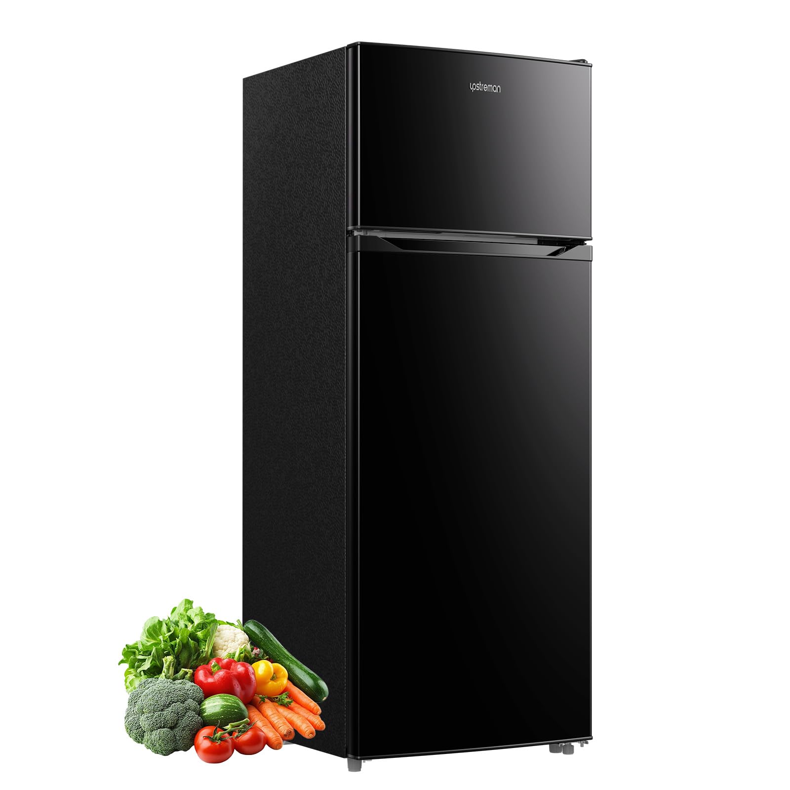 Upstreman 7.7 Cu.Ft. Refrigerator with Freezer Double Door Fridge | 5 Adjustable
