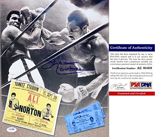 Ken Norton Signed - Autographed 1973 Fight vs Muhammad Ali 11x14 inch Photo - De