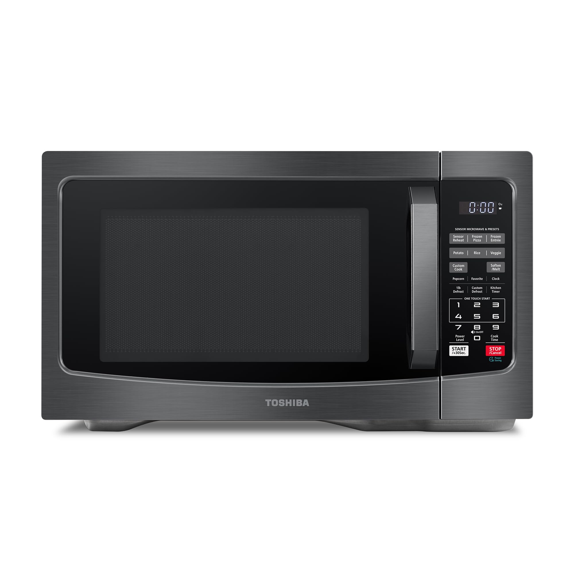 TOSHIBA Countertop Microwave Oven, 1.2 Cu.Ft, 1000W, Black | 12.4" Removable Tur