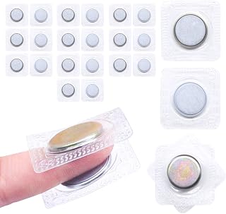 SEMINI Hidden Sew Magnetic Snap Invisible Hidden Sew in PVC Hidden Purse Closure for Fastener Handbag Cloth Clasp DIY Craft Sewing Tools (20mm)