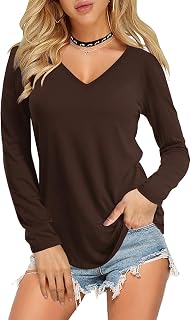 Amoretu SHIRT レディース US サイズ: Medium カラー: ブラウン