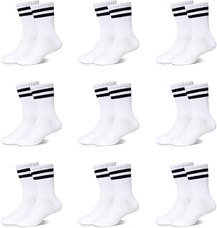 Children's Sports Socks Tennis Socks Children Boys Girls Elastic Cotton Children's Socks 9 Pairs